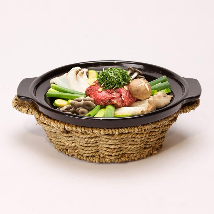 垫砂锅石锅草编砂锅隔热篮子砂锅仔筐托盘煲仔饭商用草编煲垫酒店