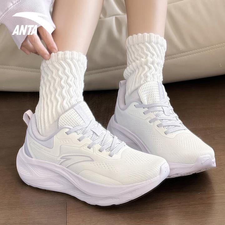 【安踏逸尘跑鞋】秋冬革面专业缓震软底跑步鞋男女鞋舒适休闲运动鞋