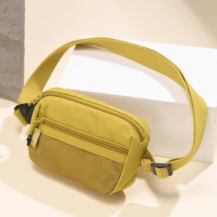 时尚百搭小包包女简约新潮帆布手机包夏季轻便户外牛津布斜挎腰包