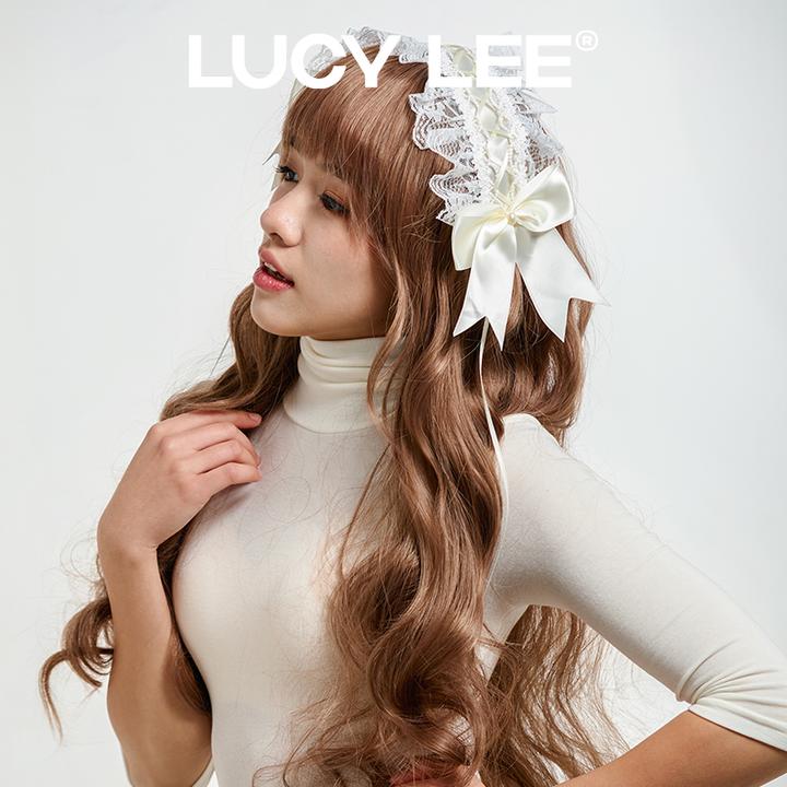 LUCYLEE【免戴发网免修剪的假发-垂耳洋娃娃】精修粉棕假发女款头套