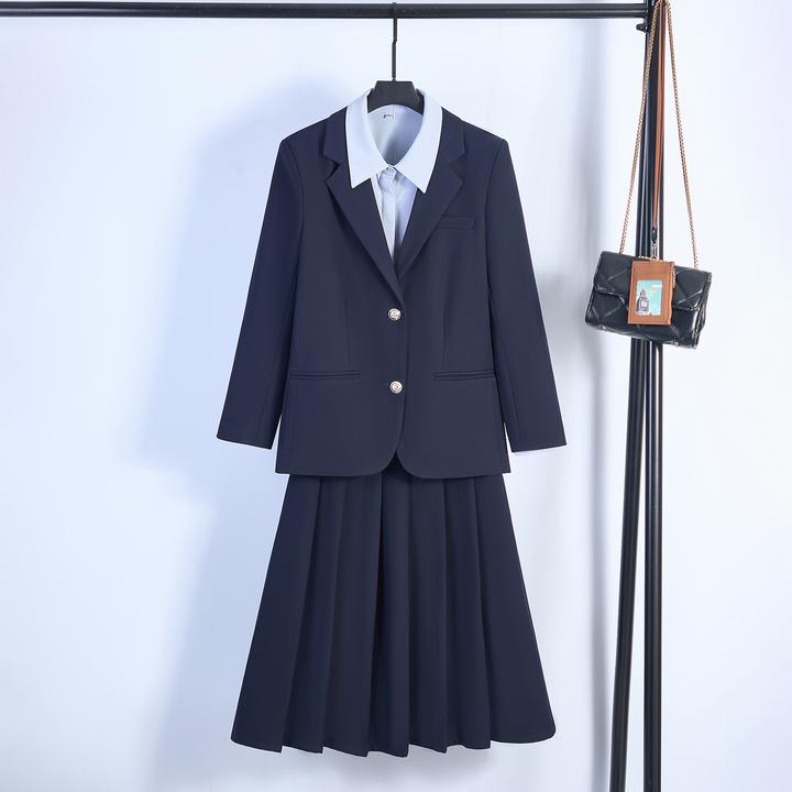 西装套装裙女春秋新款轻职场高级感大学生教资穿搭面试正装职业装