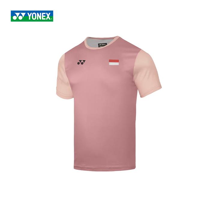 YONEX/尤尼克斯新款羽毛球服速干比赛训练短袖运动速干印尼大赛服