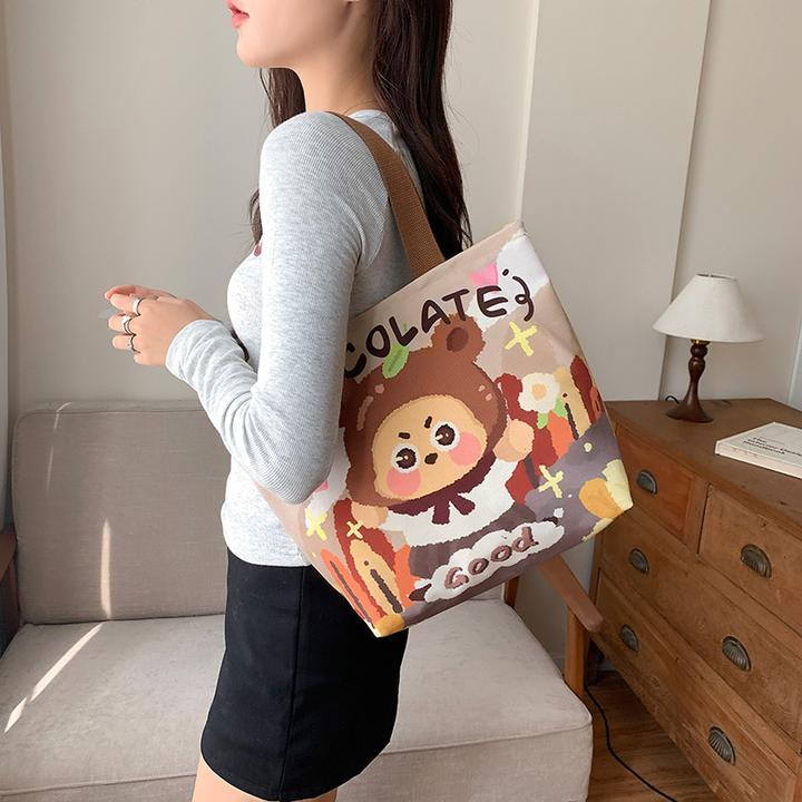 爆款秋季大容量2025新款时尚轻便学生拎书单肩包手提百搭上班通勤