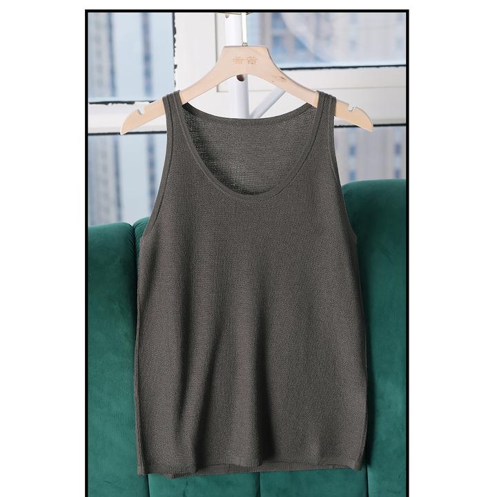 G 25AW百分绵羊毛U领背心