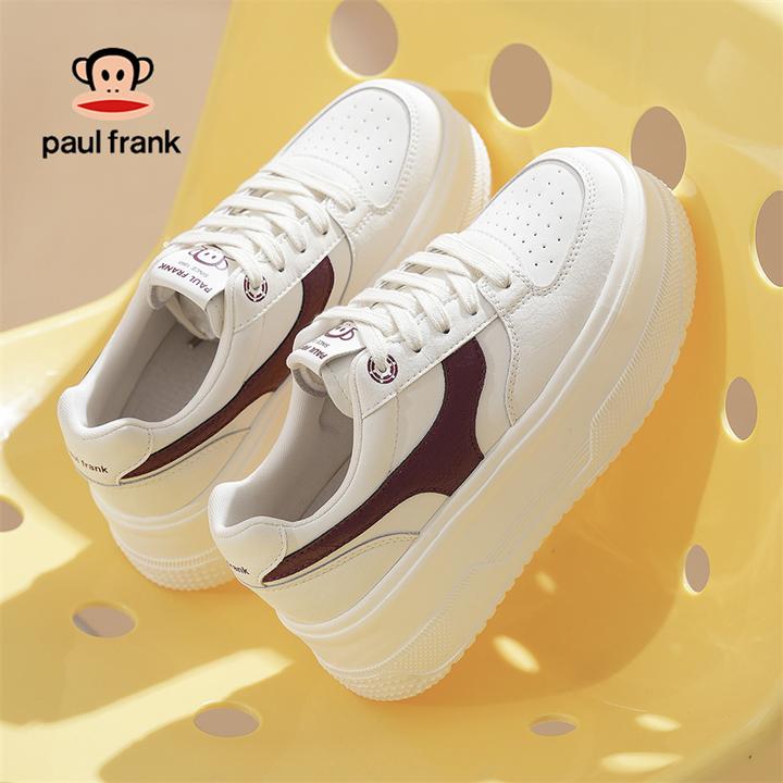 大嘴猴新款小白鞋2025早春休闲鞋子百搭板鞋简约轻便舒适耐磨厚底