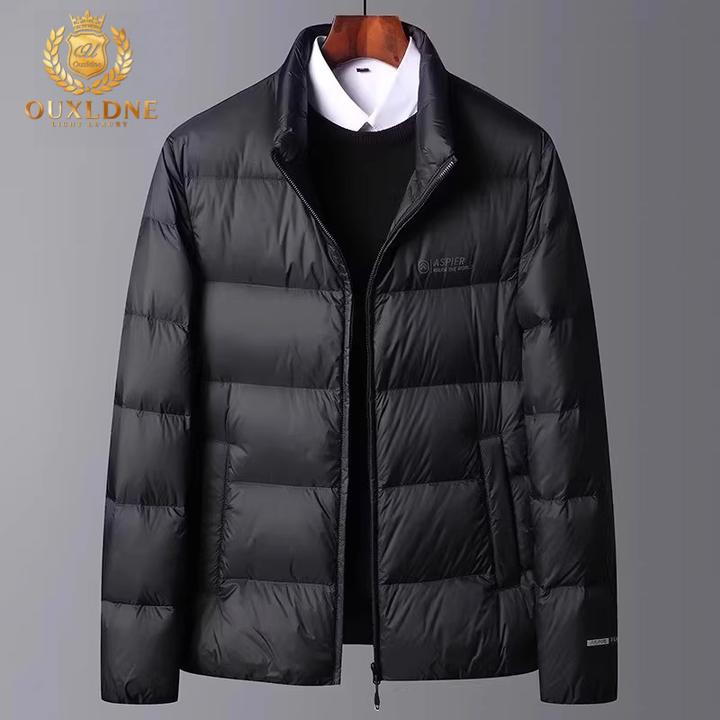 OUXLDNE 立领羽绒服男士冬季新款面包服时尚百搭厚款保暖外套男装