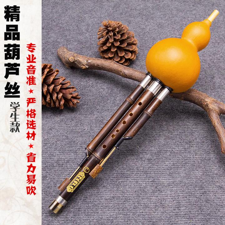 葫芦丝乐器c调降b调云南天然紫竹小学生初学专业演奏专用成人通用