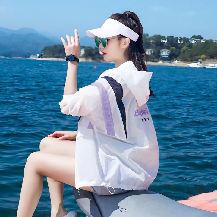 防晒衣女夏季薄款2025新款防紫外线透气外套夏薄衫宽松长袖防晒