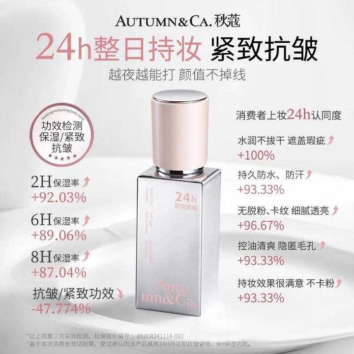 多效遮瑕柔光定妆精华粉底液遮瑕持妆控油不脱妆