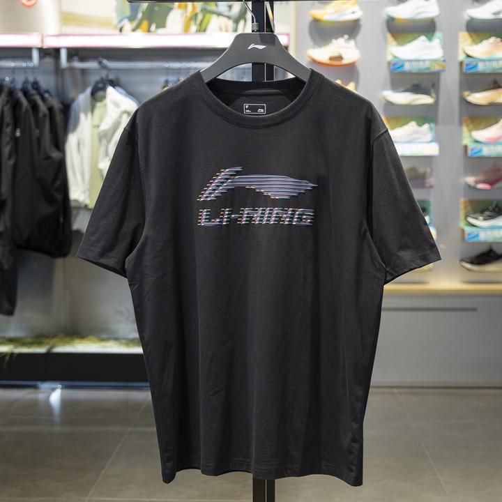 李宁运动T恤男子2025新款冰感舒适吸湿排汗潮流短袖文化衫AHSV495