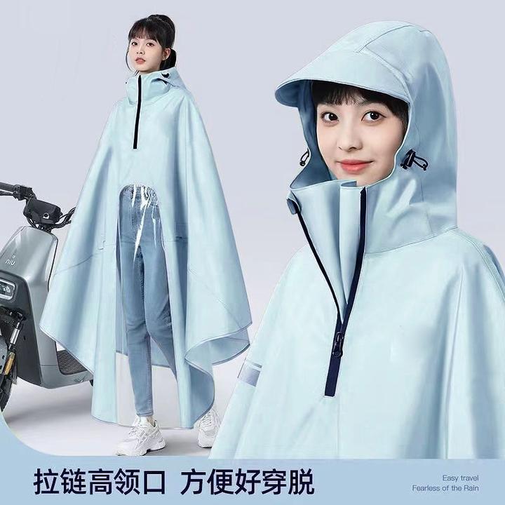 爆款电动车雨衣单人男女款长款全身防暴雨加大加厚电瓶摩托车雨披