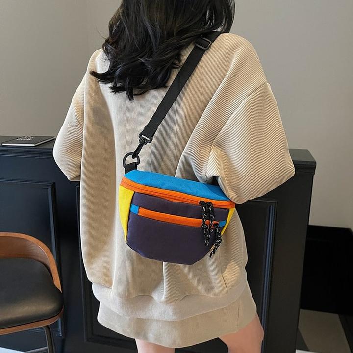 包包女士2025新款斜挎包女包春夏斜挎小包牛津布贝壳包帆布单肩包