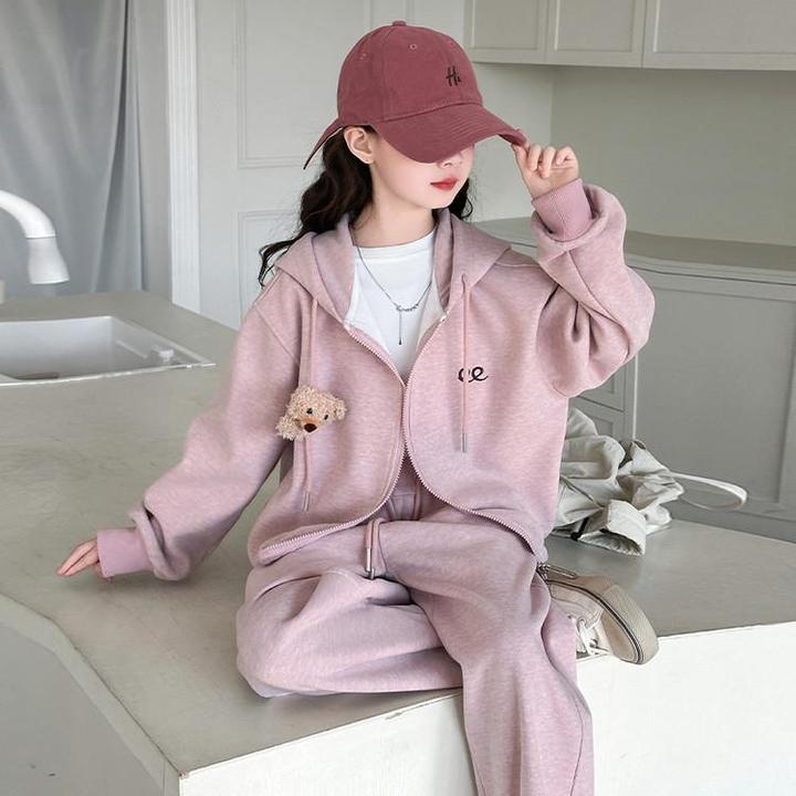 女童卫衣套装春秋2025新款洋气春季休闲儿童大童韩系宽松女孩上衣