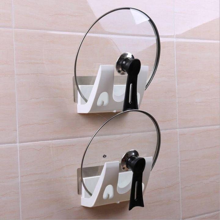 免打孔大锅盖架壁挂式多功能家用菜板置物架收纳锅盖架壁挂放锅盖