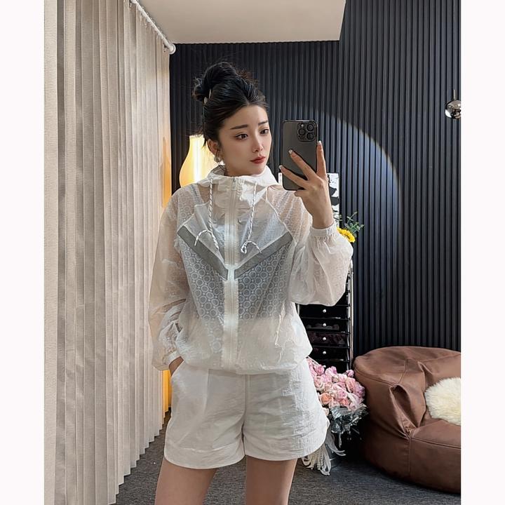 【NuoJia】时尚套装休闲风户外薄款防晒服轻薄休闲短款运动套装女