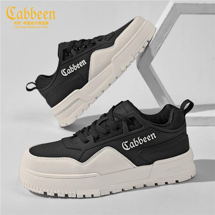 卡宾干净感痞帅男鞋冬季新款鞋子男款厚底增高鞋潮流百搭男士板鞋