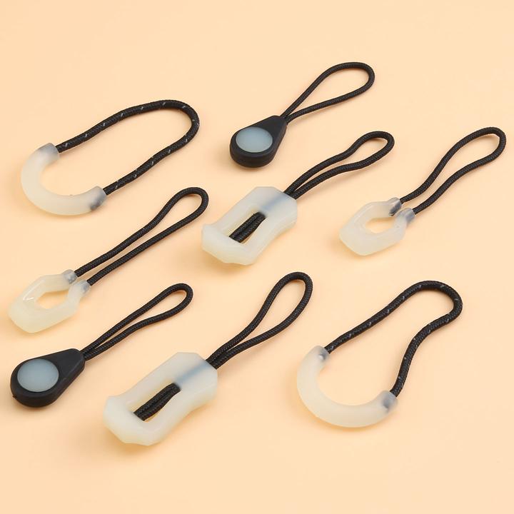 夜光拉链扣拉绳拉链尾绳包包衣服背包拉链拉头吊坠拉片挂饰可拆卸