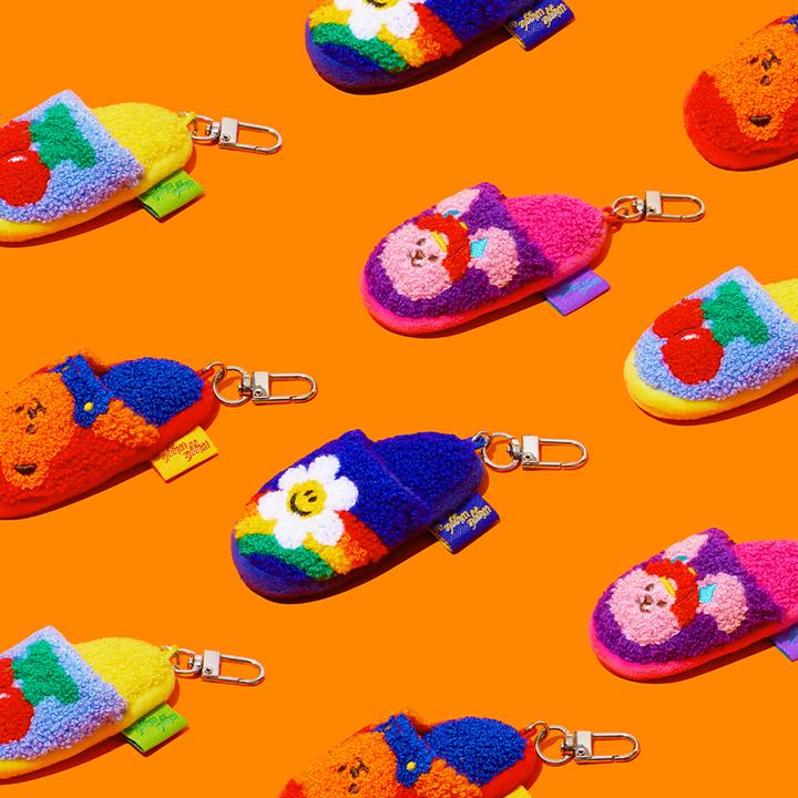 wigglewiggle钥匙扣小挂件包包挂件钥匙链玩偶拖鞋创意礼品