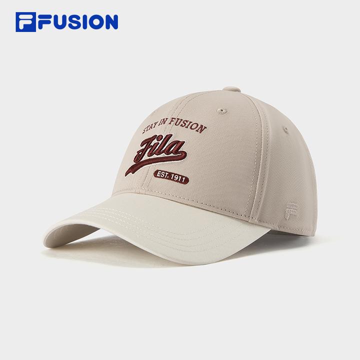 FILA斐乐硬顶棒球帽情侣款显脸小拼色潮流百搭鸭舌帽T13U522205F