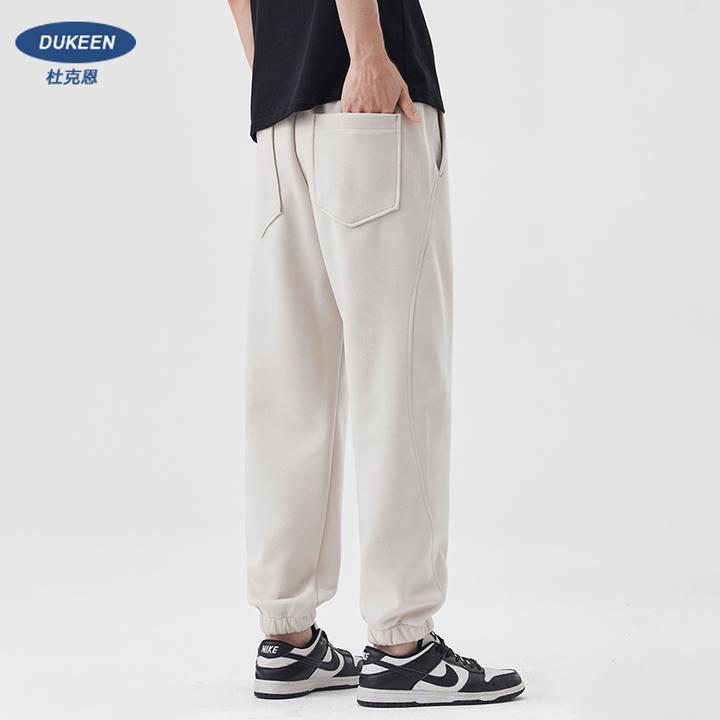 杜克恩重磅束脚卫裤男春夏2025新款美式运动休闲裤宽松百搭长裤