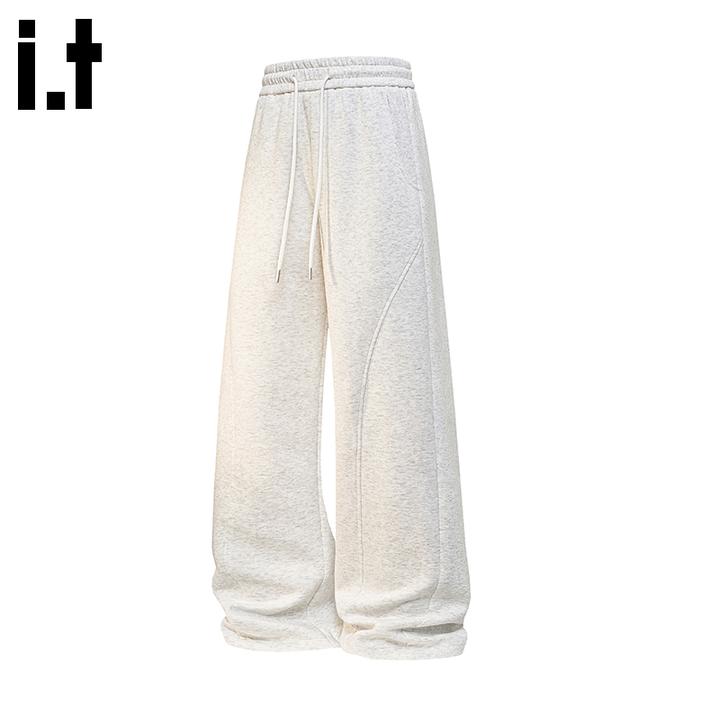 i.t:CHOCOOLATE美式休闲卫裤男士2025秋冬新款宽松百搭阔腿直筒裤