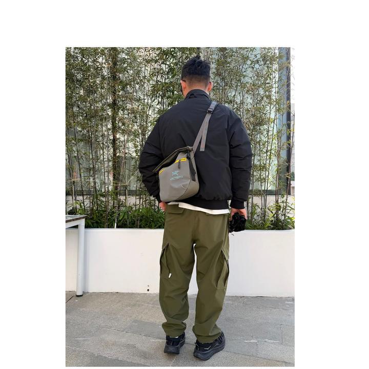 25冬季加绒加厚多口袋机能户外防风防水宽松工装裤男休闲保暖长裤