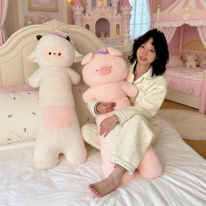 原创圣诞礼物解压玩偶抱枕毛绒女生床上睡觉专用夹腿靠枕安抚靠背