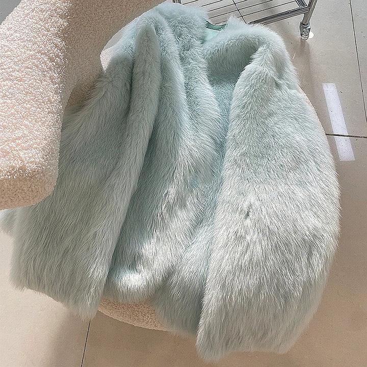 潮流潮流设计感重工蓝色漂亮毛衣女慵懒风超好看的漂亮绝美上衣