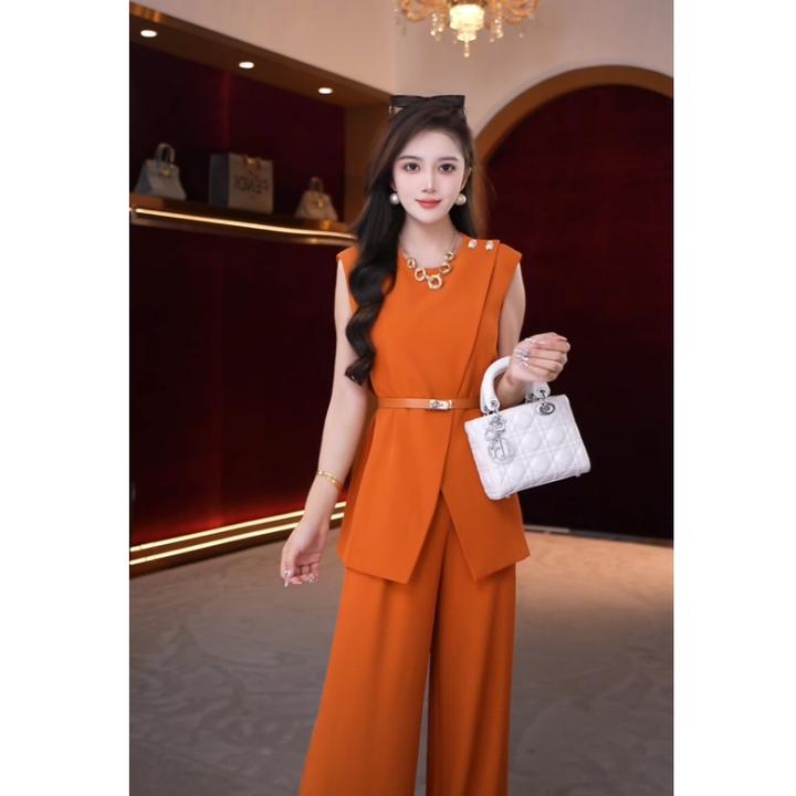 芙娜妮新款休闲洋气衣服女一整套穿搭气质显瘦女装套装FS2025176