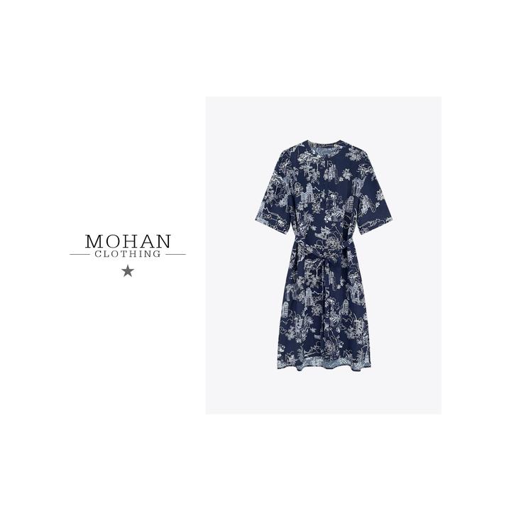 CLOTHING/墨含高奢潮流时尚舒适百搭设计师气质优雅连衣裙AMF200
