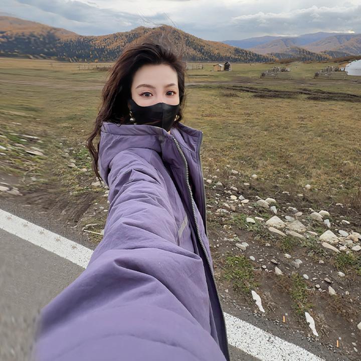 【Linda姐高端线】秋冬季时尚保暖双面穿连帽棉服外套AF5WWT0217