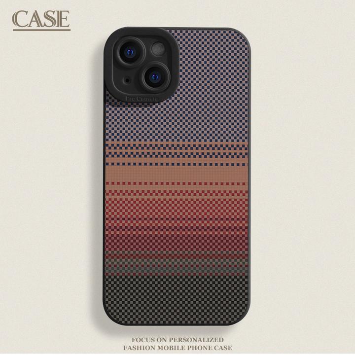 高级编织纹适用iPhone17ProMax手机壳16苹果15软14瞳影13磨砂1211