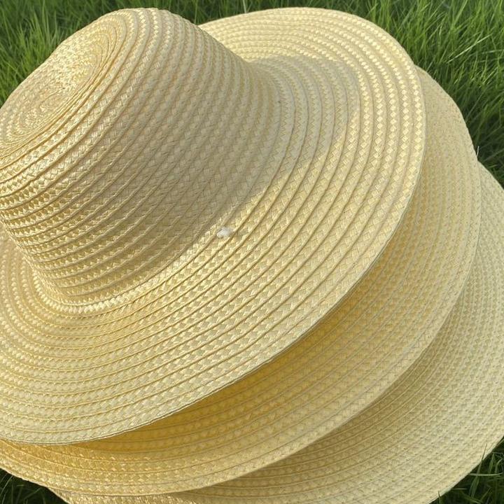 大草帽农民沙滩户外遮阳夏季防晒工地女大檐大沿男草帽子太阳农用