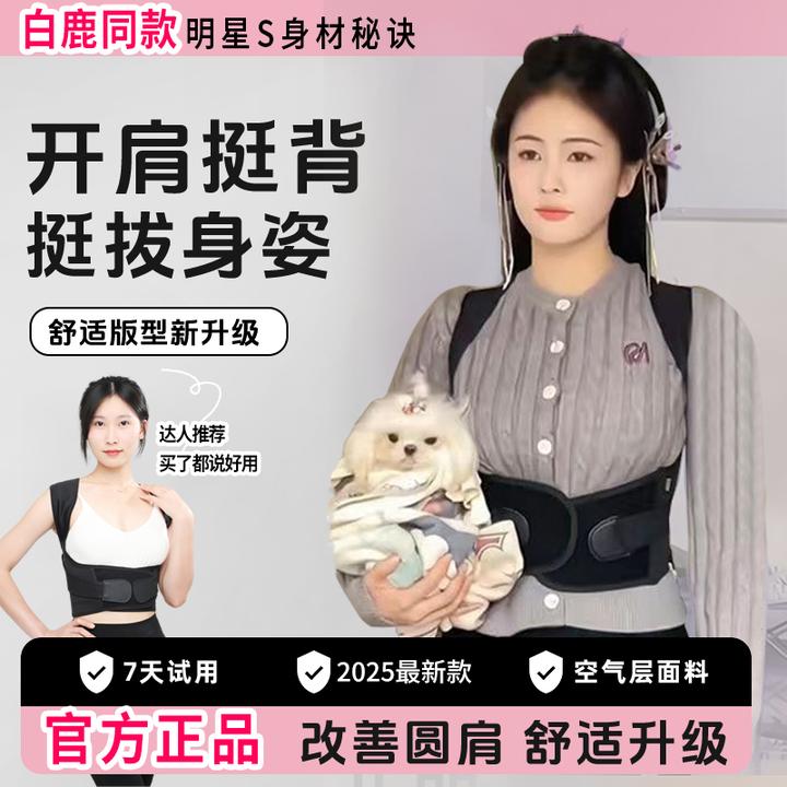 【白鹿同款】贝佳璐矫正成人专用护腰开肩男女儿童开肩驼背矫正神器