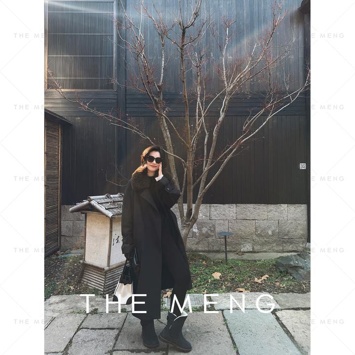 THE MENG【初雪】90安心白鹅绒山羊绒松茸领御寒羽绒服#M254N2005