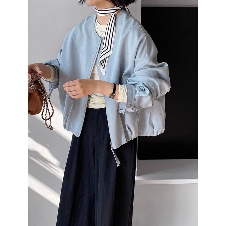 韩式秋季最新款胖mm特大码加大加宽休闲小众保暖防风纯色外套女款