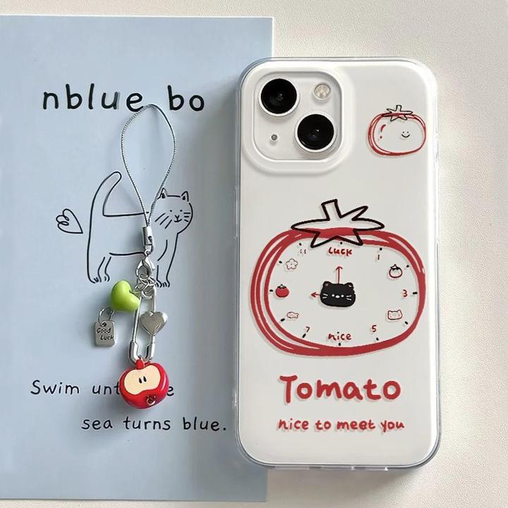 番茄闹钟猫适用苹果16plus手机壳高级感华为mate70潮牌opporeno14