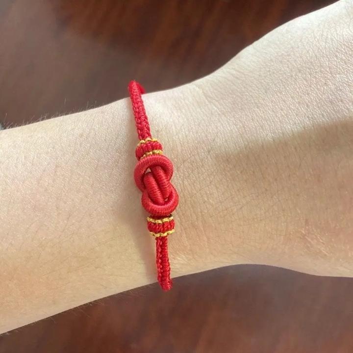 非金属布艺手链 纯手工元宝结简约手绳可调节情侣闺蜜七夕礼物