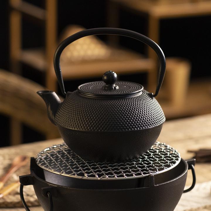 典匠铸铁茶壶烧水壶围炉煮茶搪瓷防锈高颜值茶壶