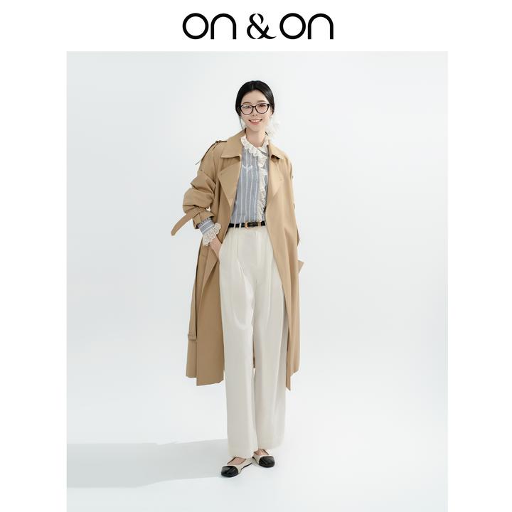 ON&ON/安乃安秋冬季韩系时尚休闲风宽松中长款风衣外套-N4SW52096