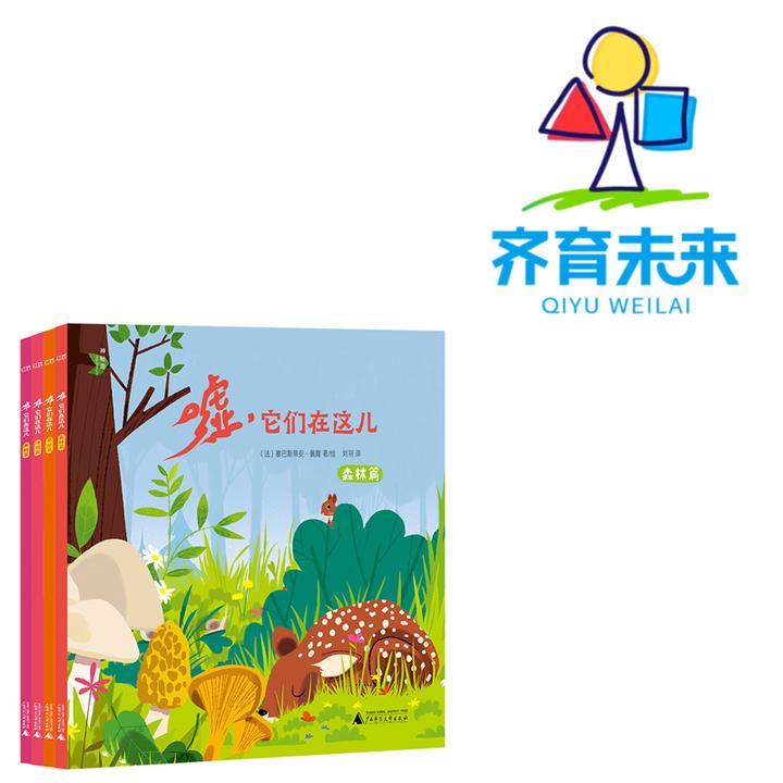 张丹丹推荐：嘘它们在这儿系列儿童图书绘本 4册