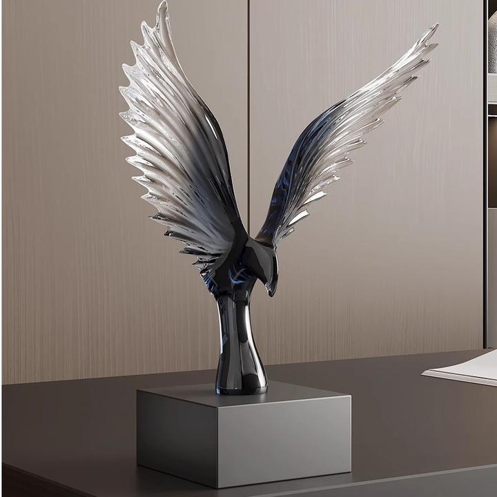 创意轻奢高档摆件大鹏展翅艺术软装现代简约客厅办公室酒柜装饰品