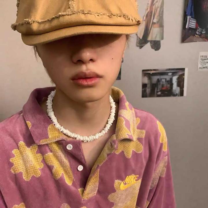 合金项链 JUSTIN不规则白色碎石轻奢小众设计高级感颈链锁骨链