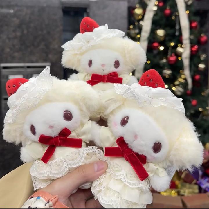 【现货】Sanrio三丽鸥草莓蛋糕HelloKitty玉桂狗公仔项链圣诞礼物