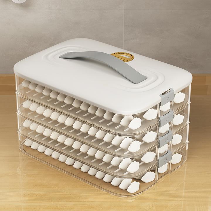 家用冷冻密封保鲜馄饨厨房冰箱收纳盒饺子盒饺子收纳保鲜饺子盒
