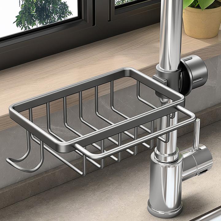 厨房置物架水龙头太空铝厨房收纳洗碗沥水架子洗碗水槽水池置物架