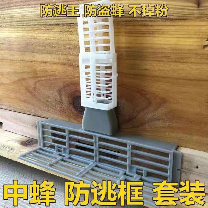 蜜蜂工具中蜂防逃框防意蜂盗中蜂巢门防跑片塑料多功能囚王笼蜂箱