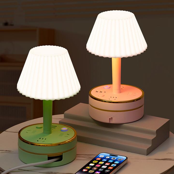 多功能台灯主卧室床头灯轻奢风ins护眼小夜灯婴儿喂奶护眼睡眠灯