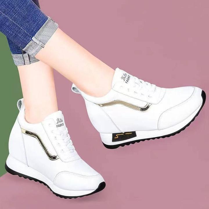 韩版内休闲鞋轻便耐磨女鞋高档运动年春秋小白鞋隐形防滑2023