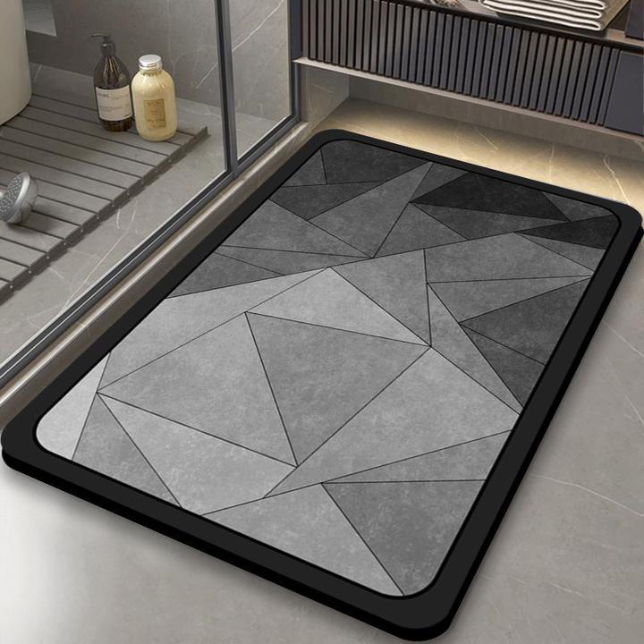 居家好物硅藻泥地垫吸水秒干防滑脚垫卫生间免洗简约风入户门地垫